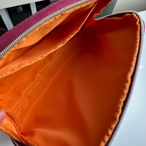 Bvlgari Merlot Zip Around Makeup Cosmetic Bag Case NEW! - Picture 7 of 8